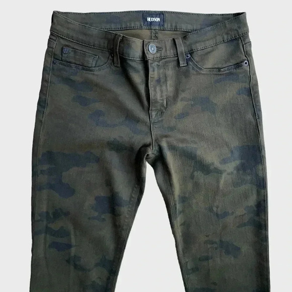 HUDSON | NWOT | KRISTA SUPER SKINNY CAMOUFLAGE JEANS | SIZE: 28 - Picture 2 of 11